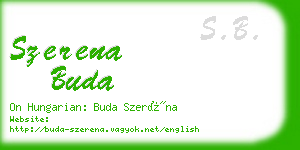 szerena buda business card